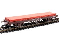 In der Spur 3010017 - TT - Ladeplattform 40 mit Blechboden - rot